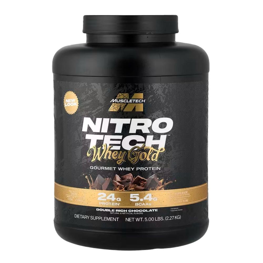 NITRO TECH Whey Gold 5 lbs MuscleTech Double Rich Chocolate