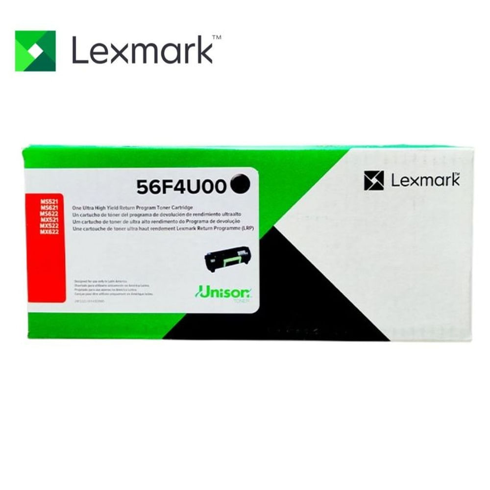 TONER LEXMARK 56F4U00 PARA MS521/621/622/MX521/522/622 25000 PAGINAS