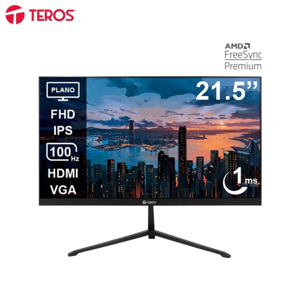 MONITOR TEROS TE-2128S 215 100HZ 1MS HD HDMI VGA VESA FREESYNC