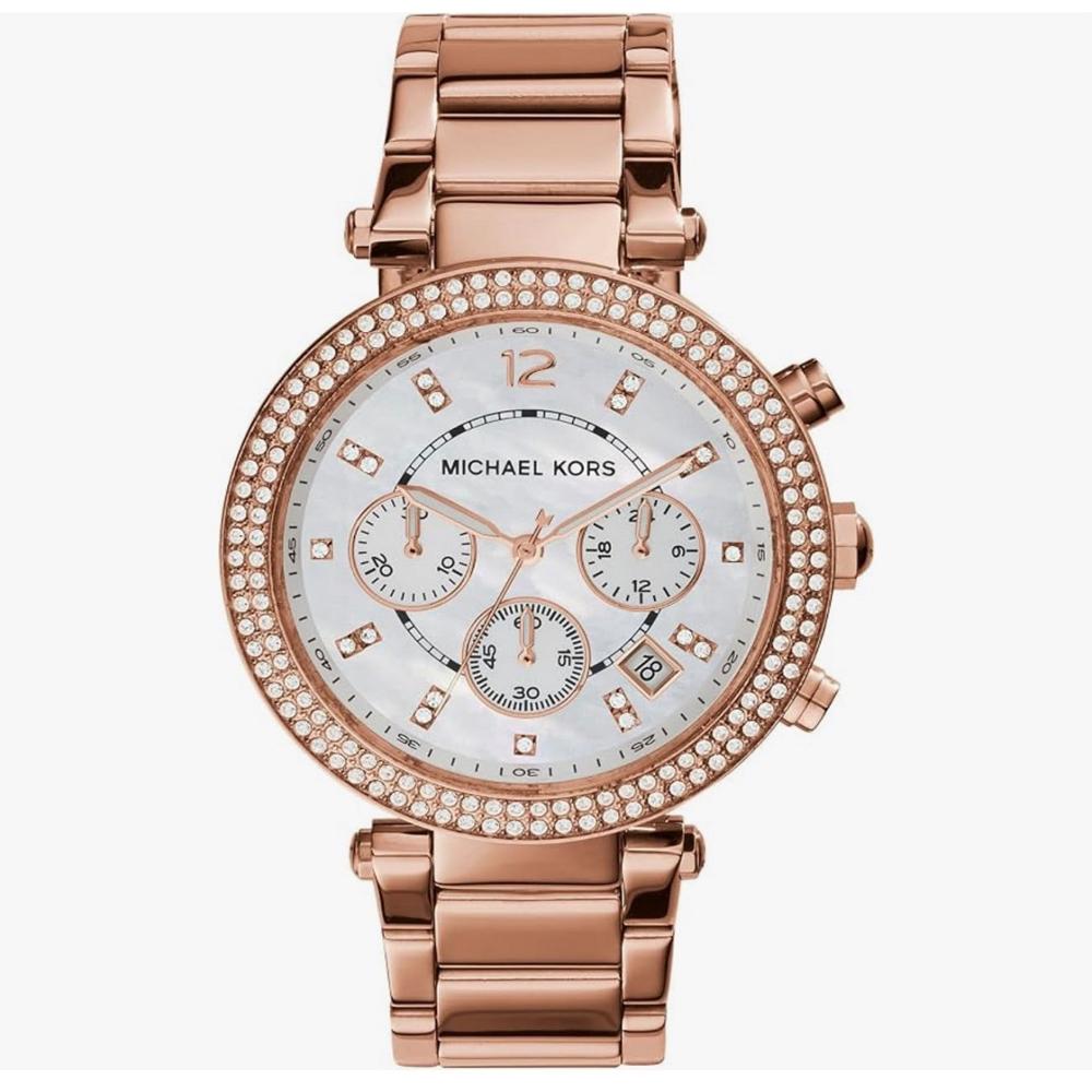 RELOJ MICHAEL KORS PARKER ORO ROSA DAMA CRONOGRAFO