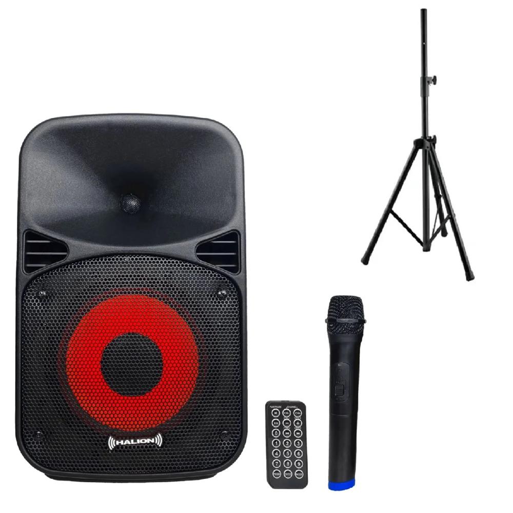 Promo Parlante Activo Halion RHA 8EB  300W mas Soporte
