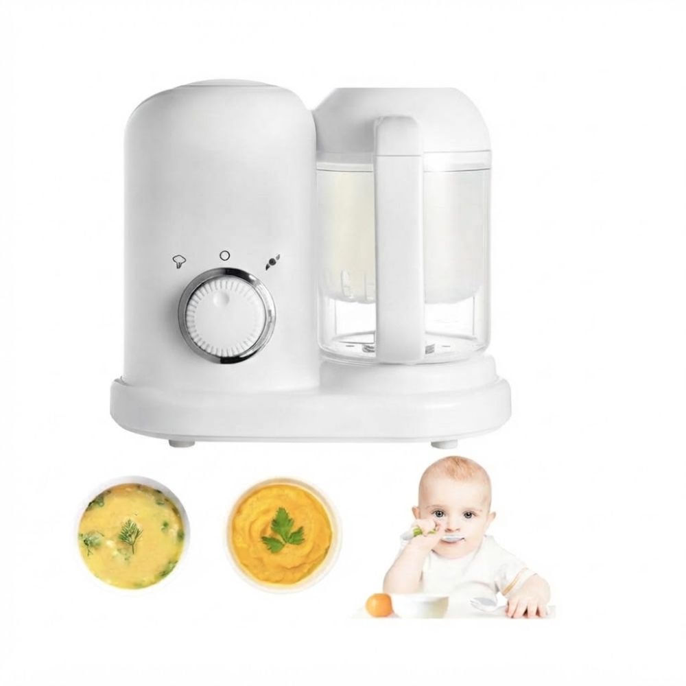 Procesador y Triturador de comida para Bebé 2 en 1 Baby Food Grinder Blanco
