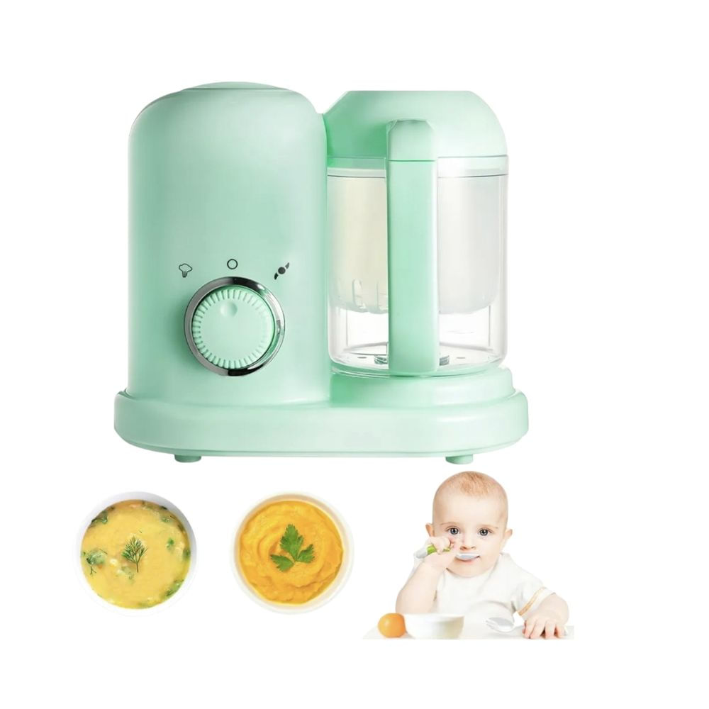 Procesador y Triturador de comida para Bebé 2 en 1 Baby Food Grinder Verde