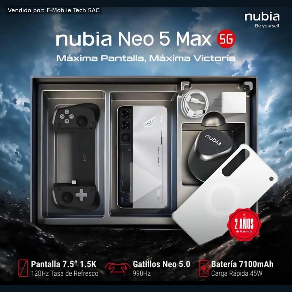 ZTE Nubia Neo 5 Max 8RAM 512GB Negro