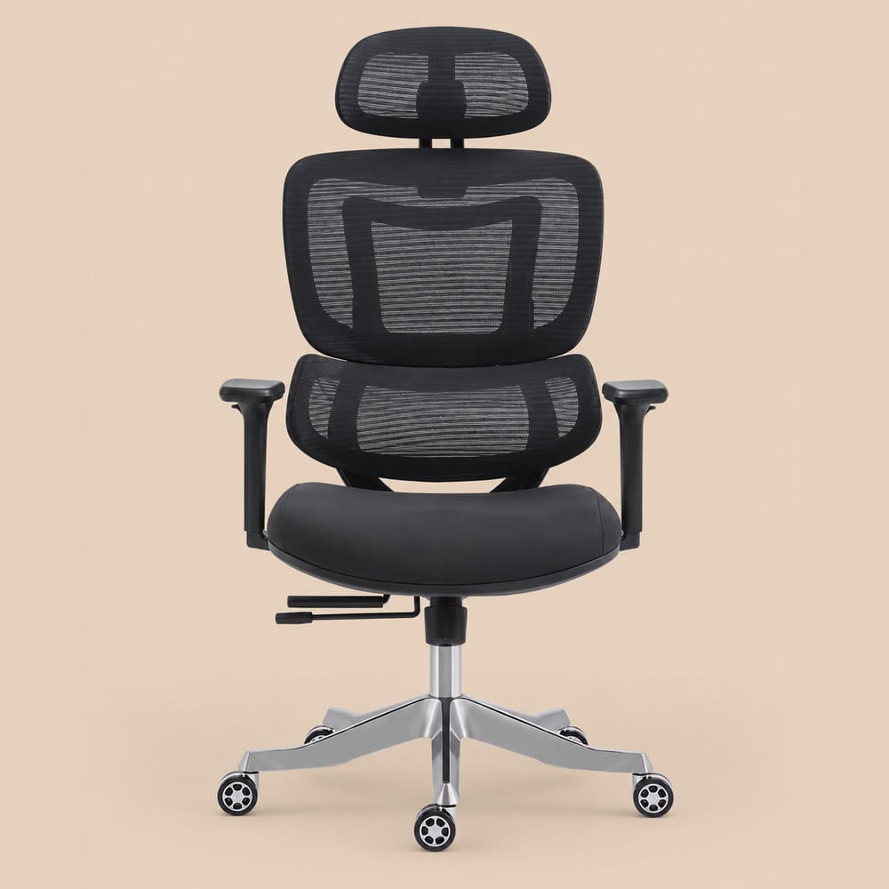 Silla de Oficina Ergonómica Giratoria Ámbar Negro Ventitas H