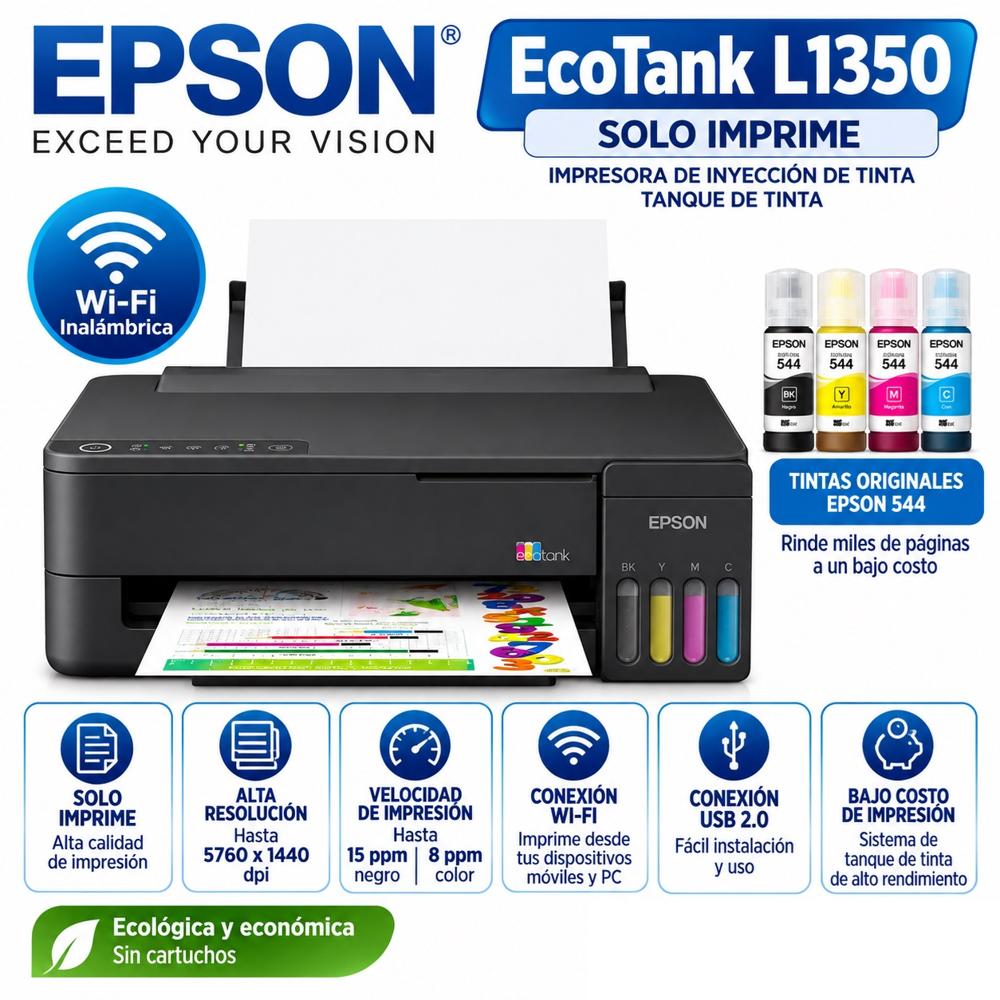 Impresora Epson EcoTank L1350 inyección de tinta Wi-Fi  Sólo Impresiones
