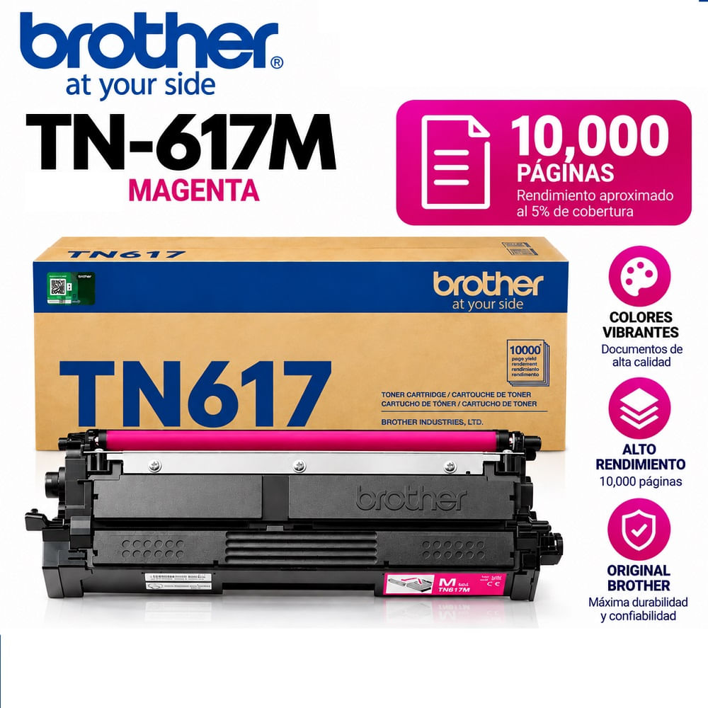 TONER BROTHER TN-617M MFC-L8970CDW 10K PAGINAS MAGENTA