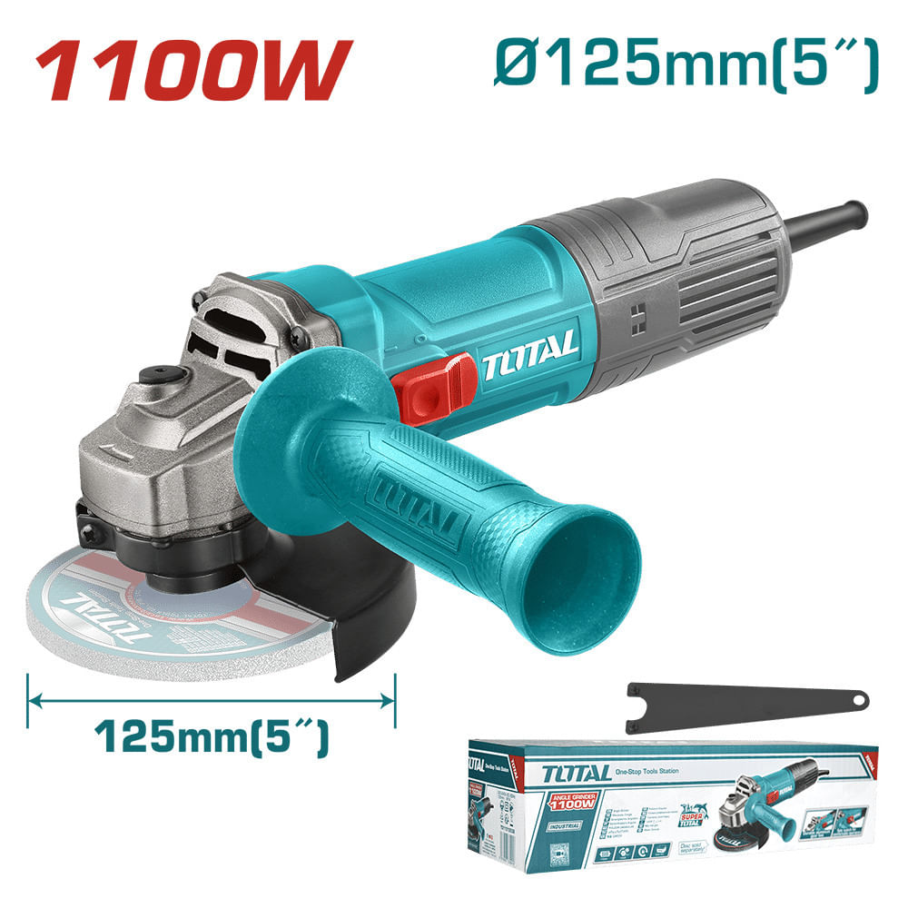 AMOLADORA ANGULAR 05 PULGADAS 125mm 1100W M14 12000RPM MANGO