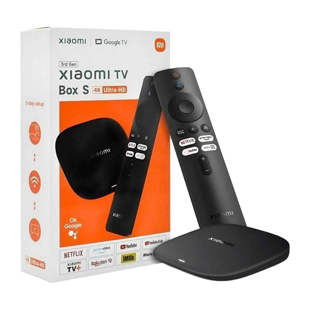 Xiaomi TV Box S 3ra Gen 4K Ultra HD Google TV 2GB RAM 32GB ROM Wi-Fi 6 Dolby Vision Atmos MDZ-32-AA