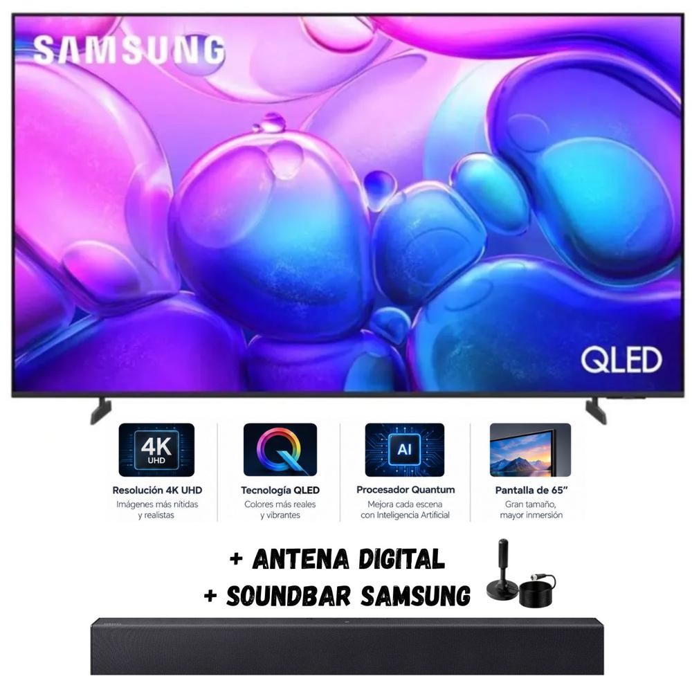 Televisor Smart TV Samsung 65'' QLED UHD 4K QN65Q6FAAGXPE 2025 - Ant - Soundbar Samsung