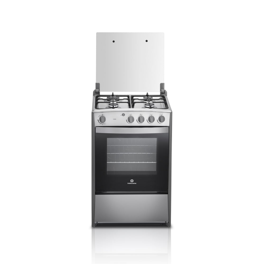 Cocina Gas Indurama Coñura 4 hornillas gris