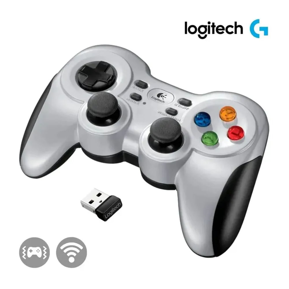 Gamepad Logitech G F710 Wireless Mando Inalámbrico con Vibración para PC