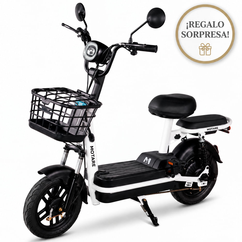 Bicimoto Electric Motare Happy  Negro - Batería Extraíble