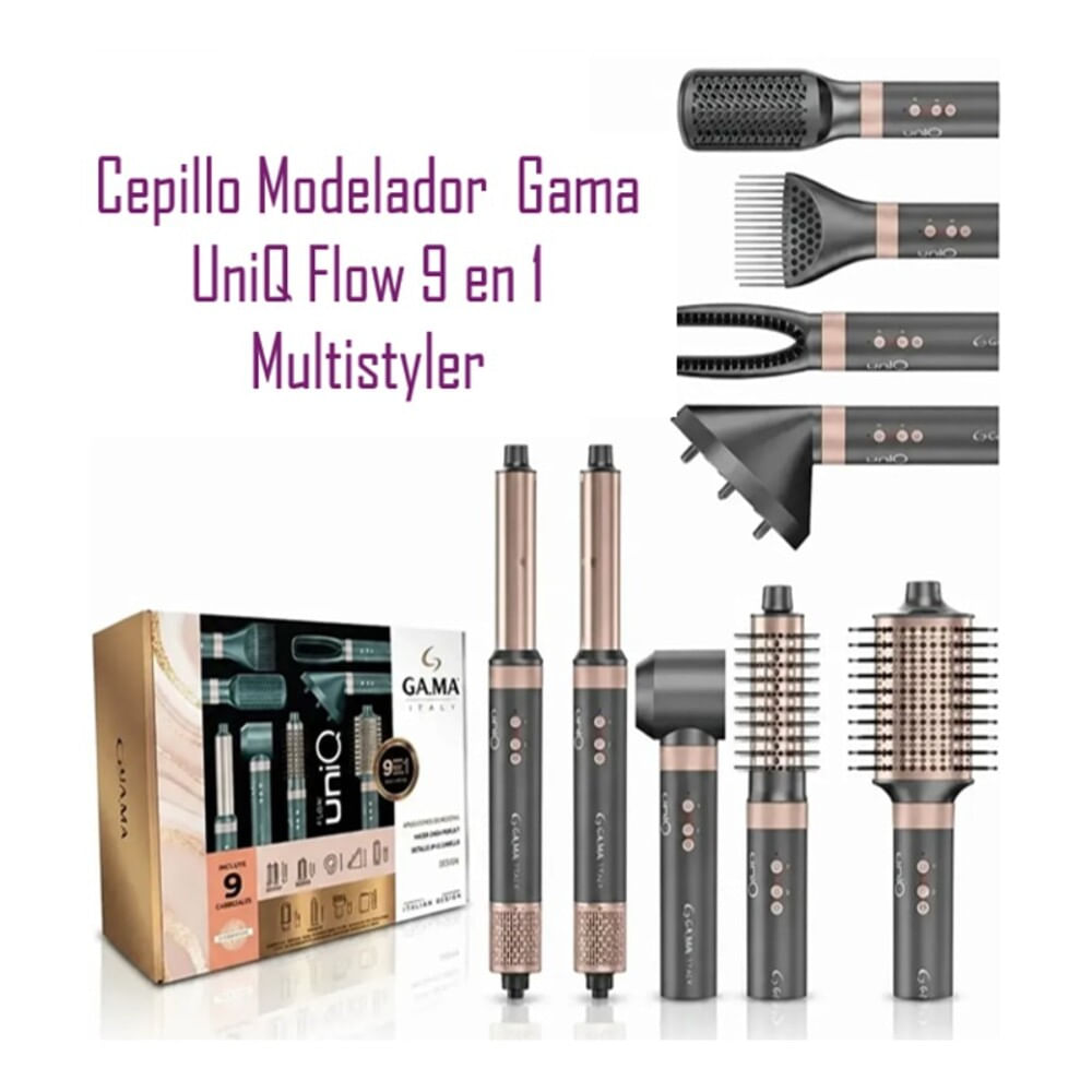 Cepillo Secador Modelador Multistyler Uniq Flow 9 En 1