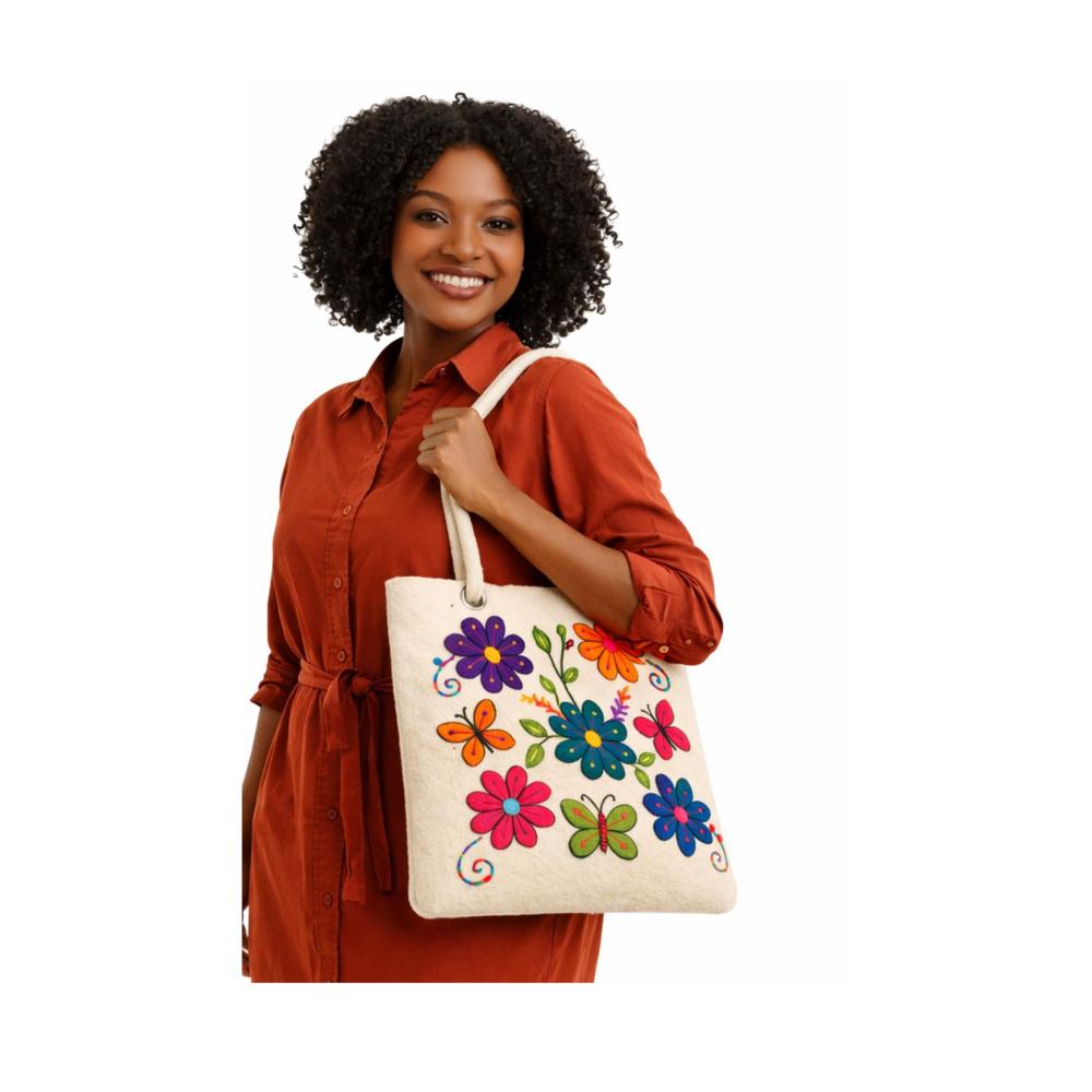 CARTERA KILLA BLANCA ECOALPACA FIELTRO BABY ALPACA