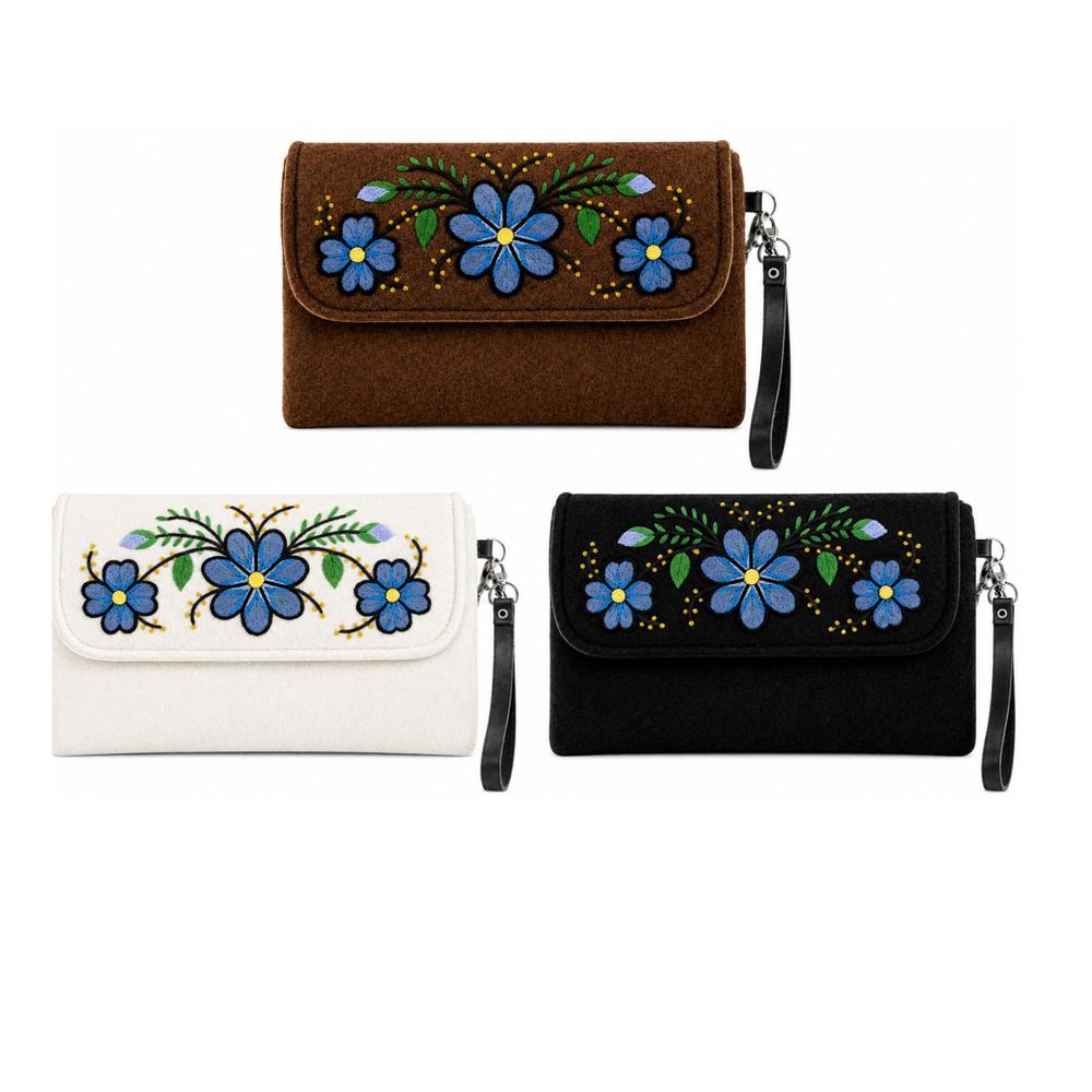 CARTERA LLAQTA NEGRA ECOALPACA FIELTRO BABY ALPACA