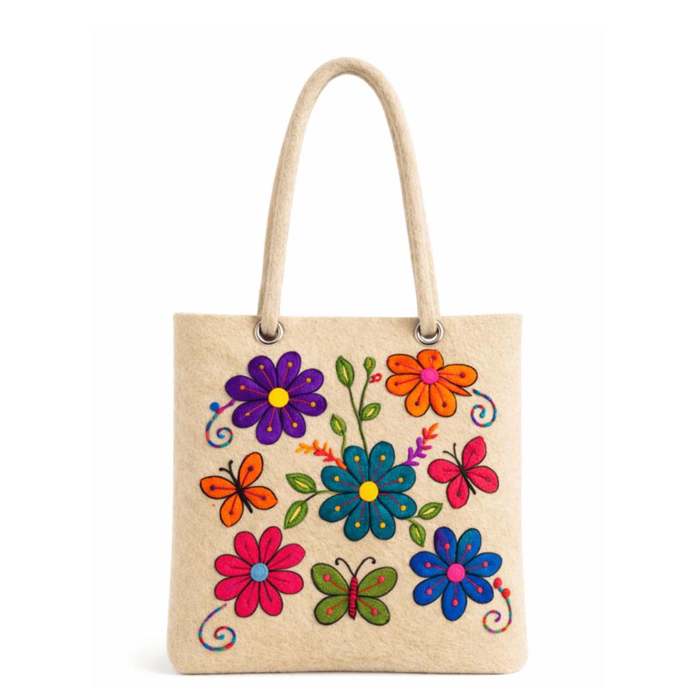 CARTERA KILLA BEIGE ECOALPACA FIELTRO BABY ALPACA