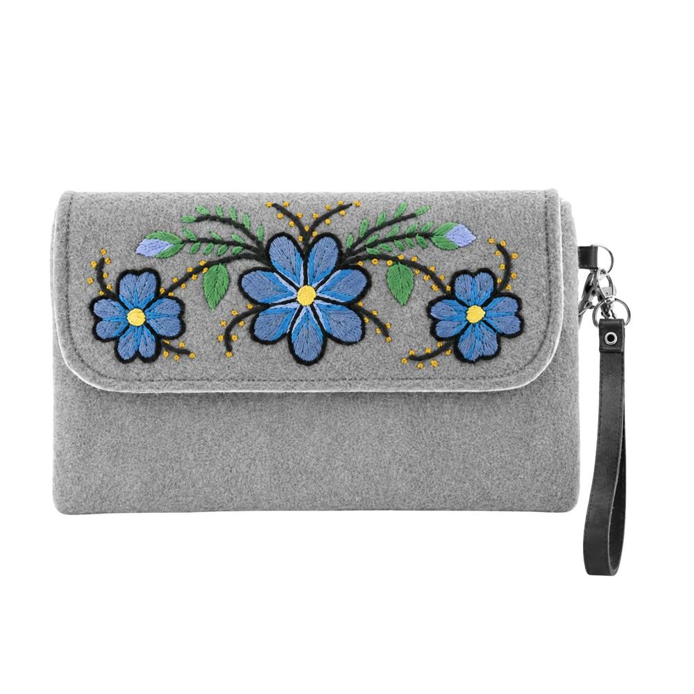CARTERA LLAQTA PLOMO ECOALPACA FIELTRO BABY ALPACA