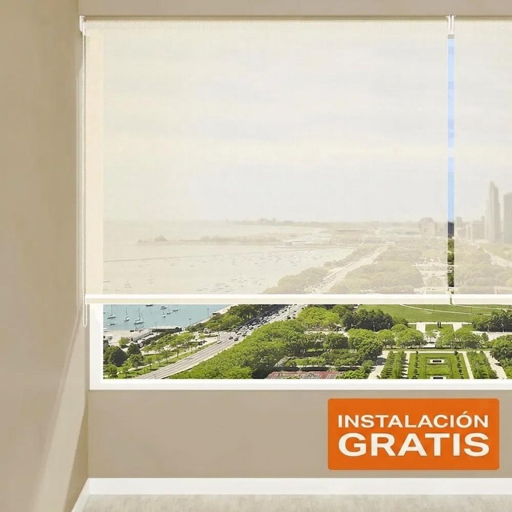 Cortina Roller Screen 5% Crema 100 x  230 cm - Incluye instalación