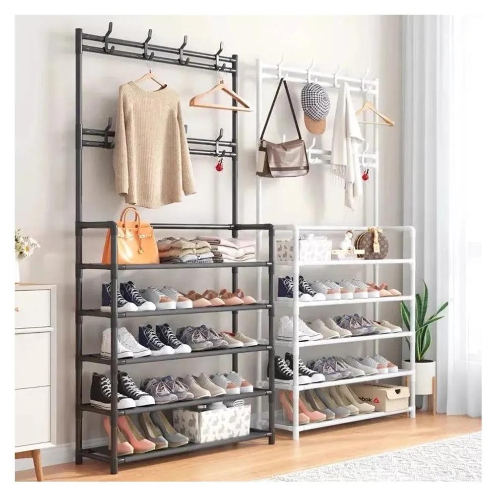 Organizador Perchero Organizador de Zapatos y Ropa Blanco