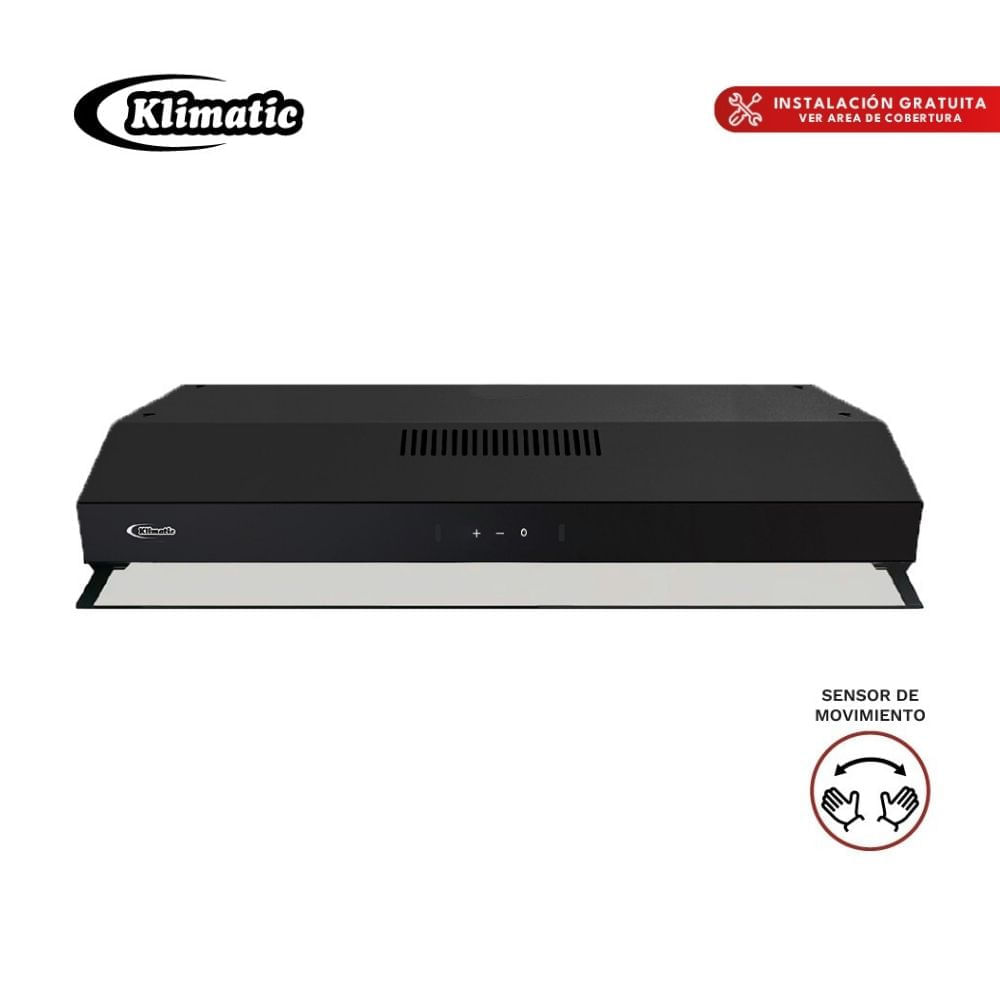 Campana Extractora Klimatic 90cm Delfet Negro