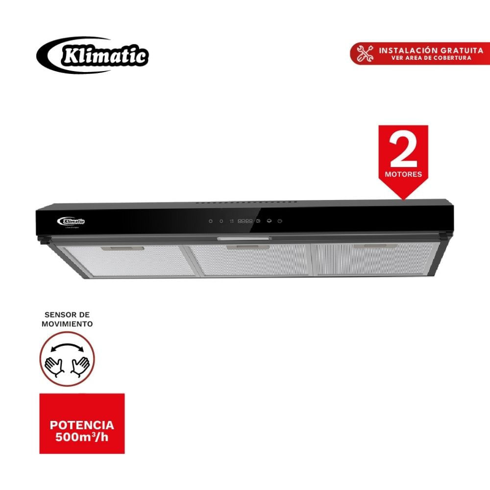 Campana Extractora Klimatic 90cm Volendam Black