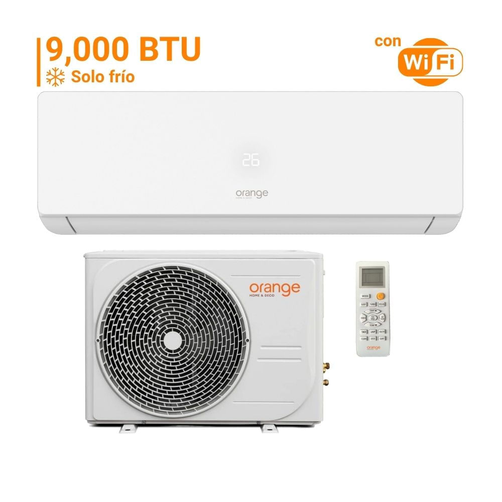 Aire Acondicionado Split 9000 Btu Orange On/Off Wifi Blanco