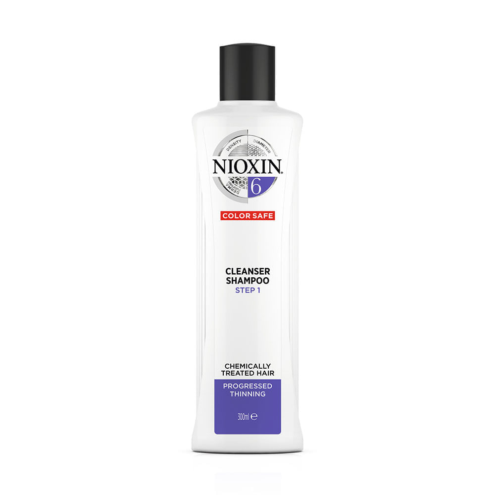 Shampoo Nioxin Nro. 6 Anticaída para Cabello Tratado