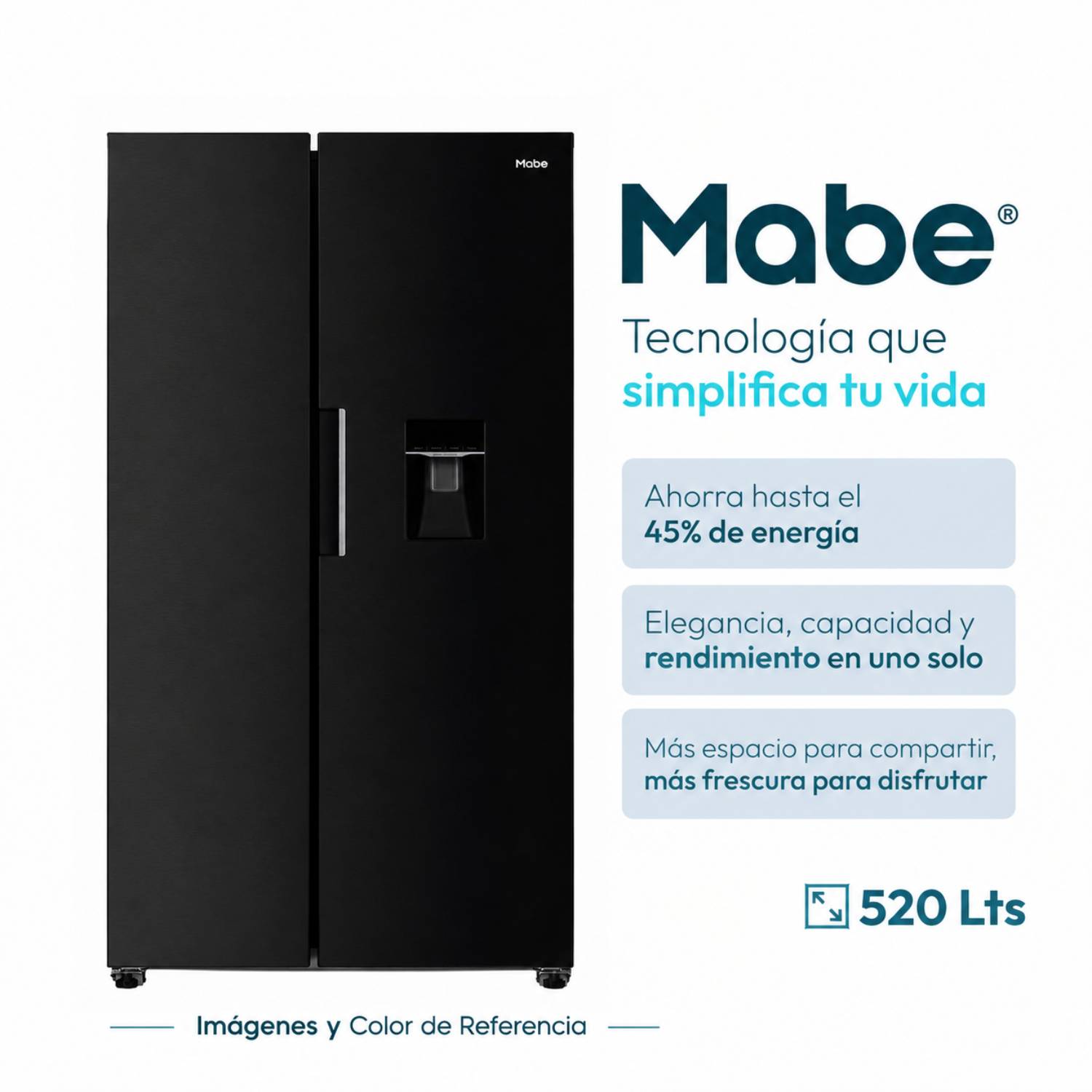 Refrigeradora Mabe Tecinverter Msd565Qmlsp0 520L