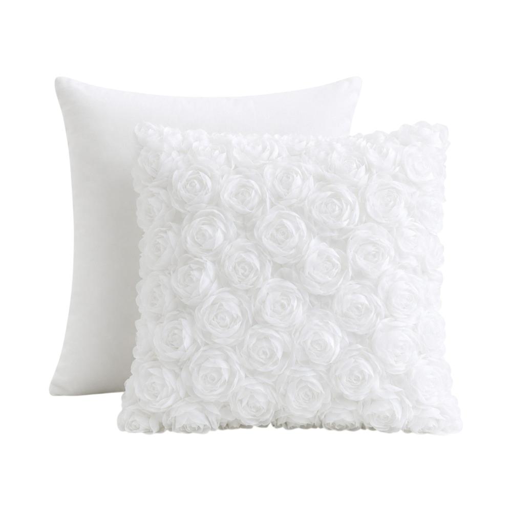 Cojín 150 Hilos Algodón Confort - Blanco Arlin 48 X 48