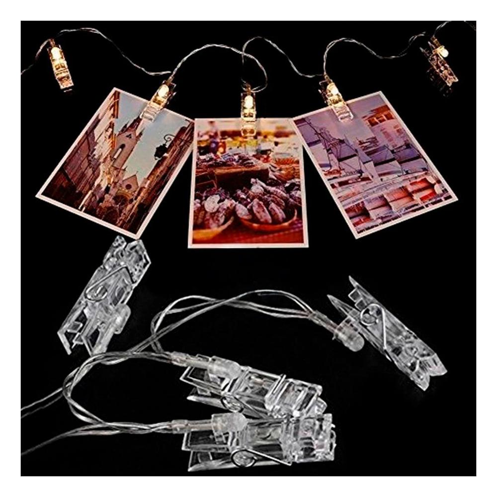 Decorativo Led Con 20 Clips Para Fotos 3 Metros Para Habitacion Y Sala YPapel Regalo