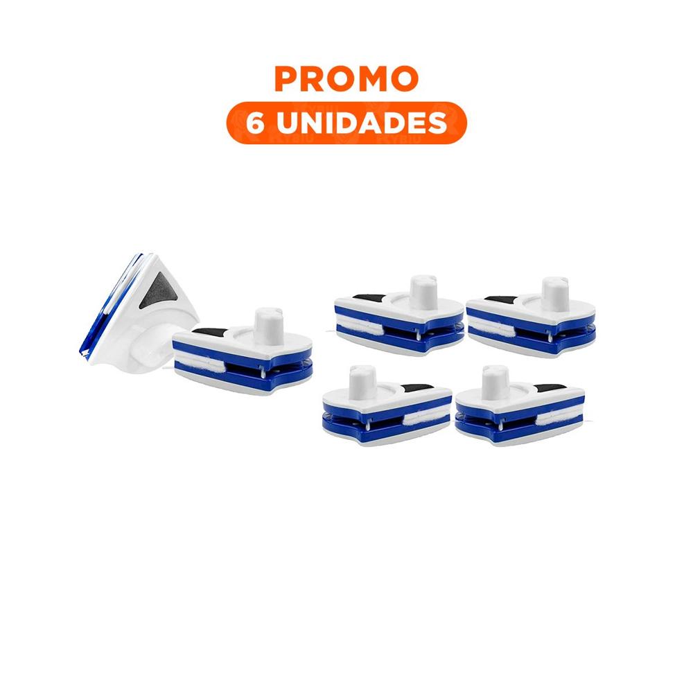 Pack6 Opcion Vidrios Magnetico Triangular Azul Amarillo para Ventanas Hogar