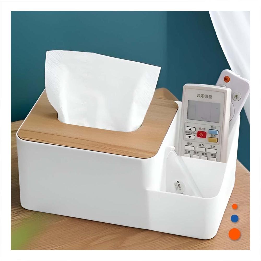 Porta Servilletas Multifuncional Compacto  Practico y Facil de Usar Blanco YPapel Regalo