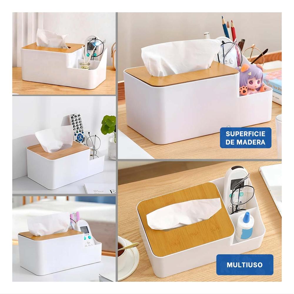 Porta Servilletas Multifuncional para Cocina  Ligero y Comodo para Casa Blanco