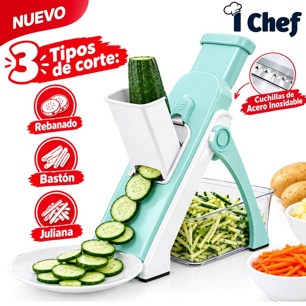 Cortador de verduras I Chef Mandolina verde
