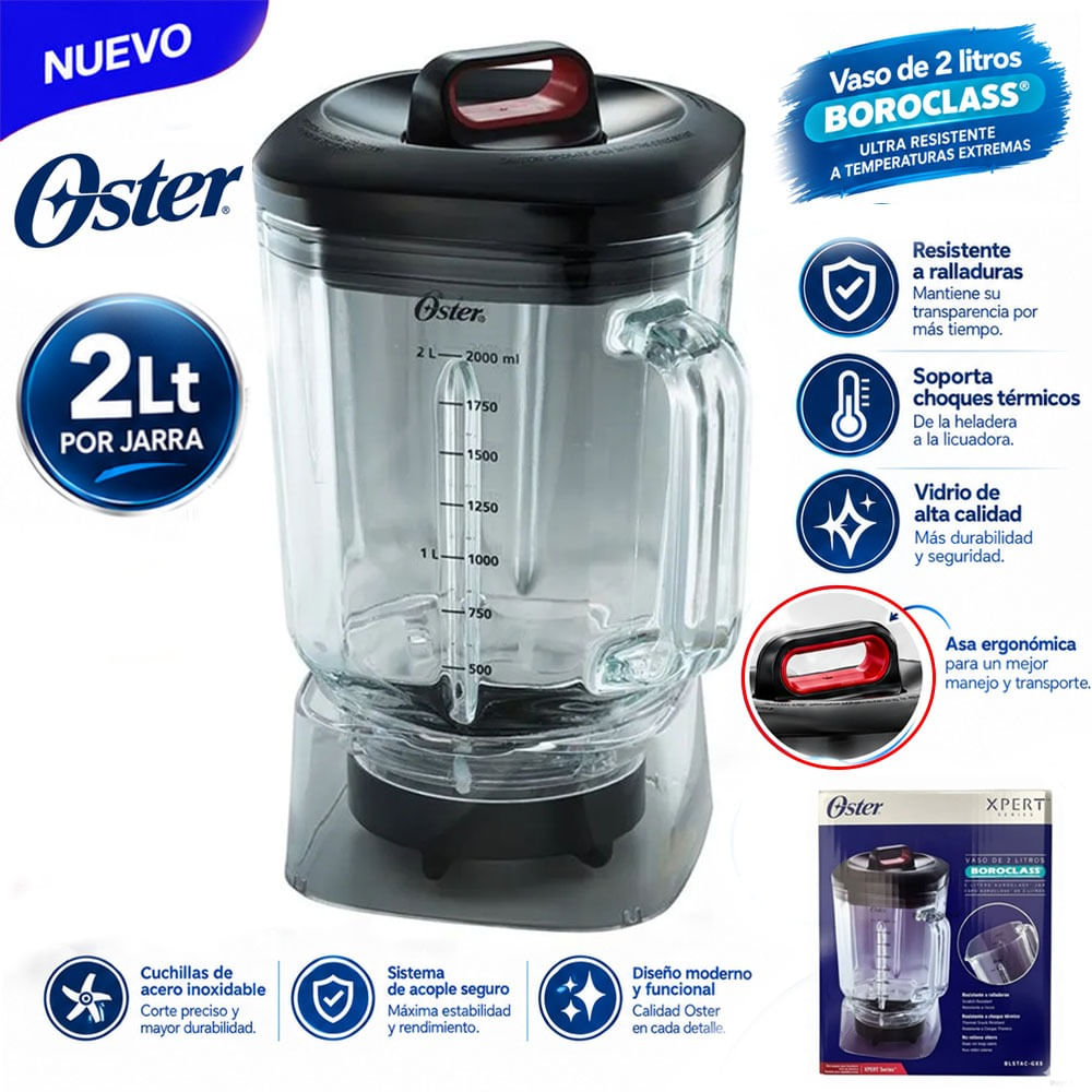 Vaso de Vidrio Boroclass Oster 2 litros BLSTAC GXS