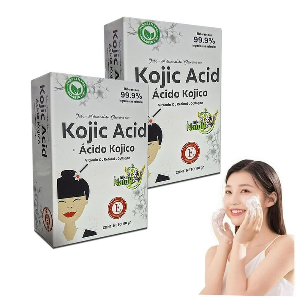 Jabón Con Ácido Kójico-retinol Y Vitamina C  Aclarante  2 PCS