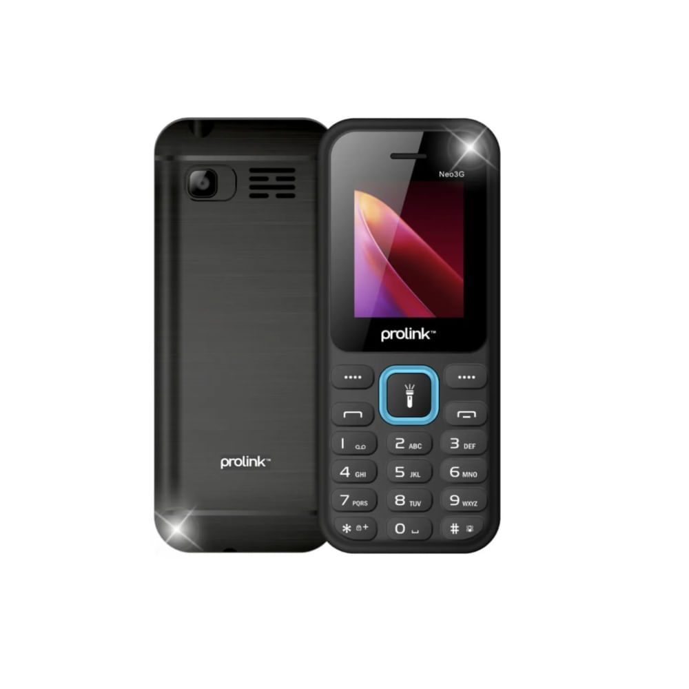 Celular PROLINK NEO3G 3G BLACK TURQUOISE Dual Sim Negro Turquesa