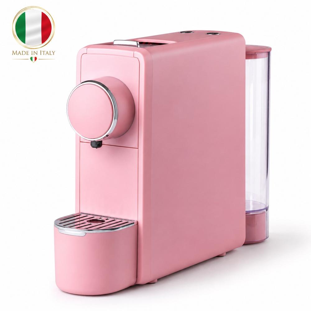 Maquina de café Expreso Italiana  Rosada con capsúlas - EspressoDue Marta 19 Bar