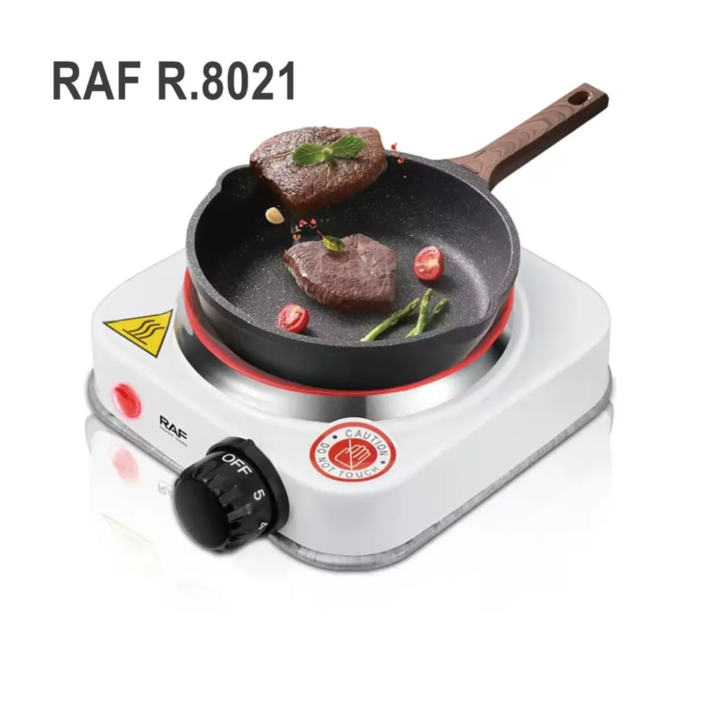 Cocina Eléctrica RAF R.8021 1 Hornilla 500W Alta Calidad