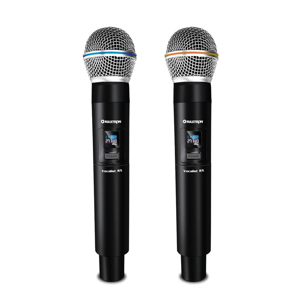 MICROFONO DUAL VOCALIST INALAMBRICO RECARGABLE MAXTRON