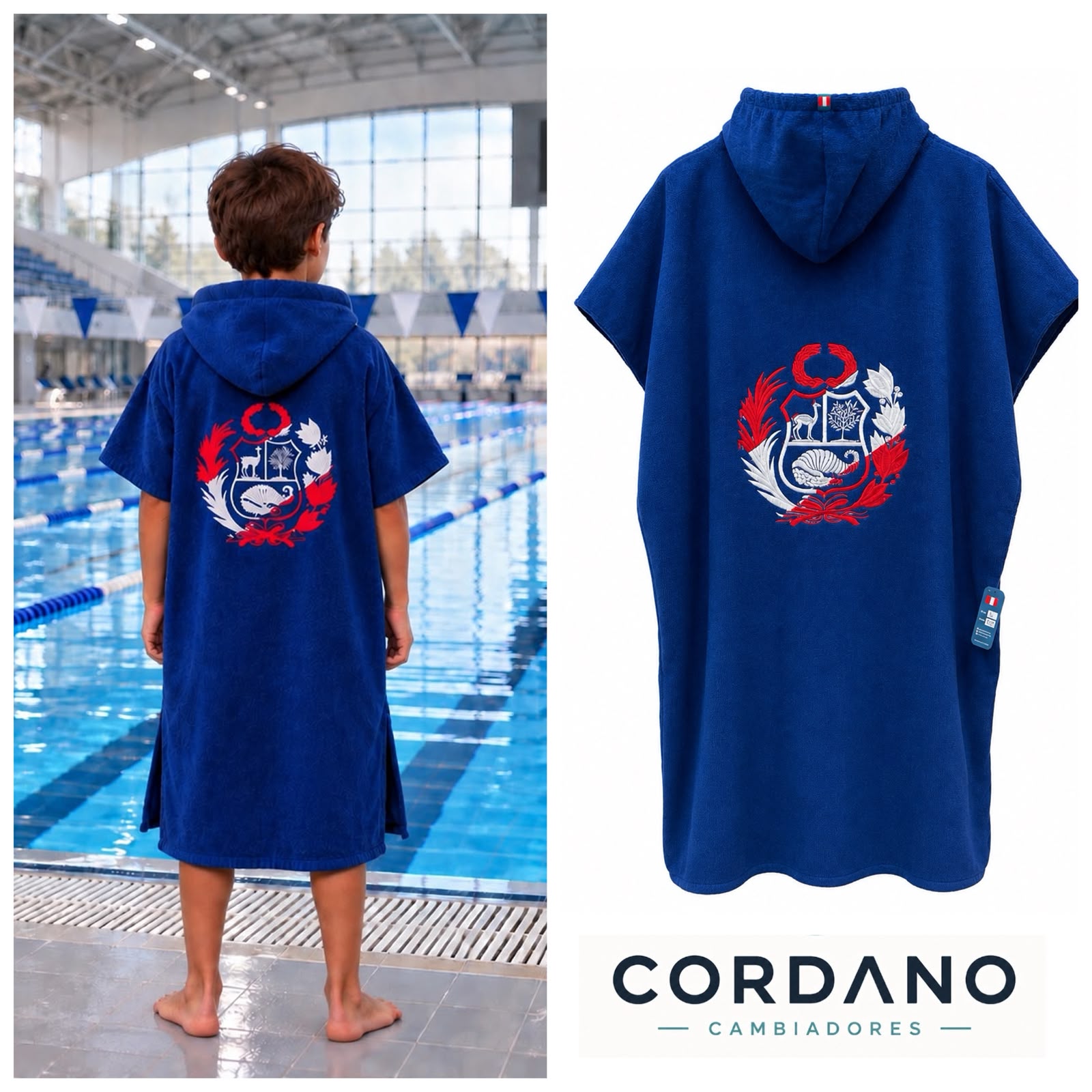 TOALLA CAMBIADOR CORDANO 9 a 11 AÑOS ESCUDO CORDANO S.