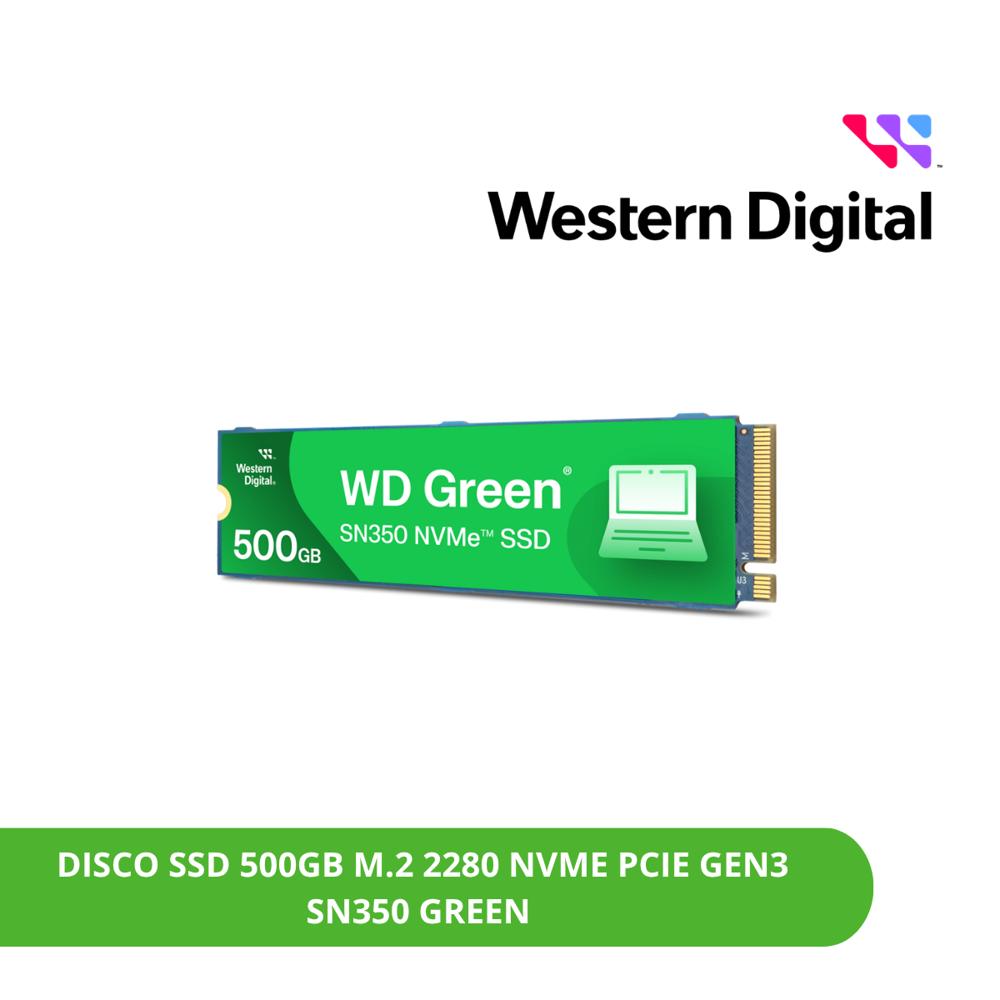 DISCO SSD 500GB M.2 2280 NVME PCIE GEN3 3200MB-S WESTERN DIGITAL SN350 GREEN WDS500G2GOC