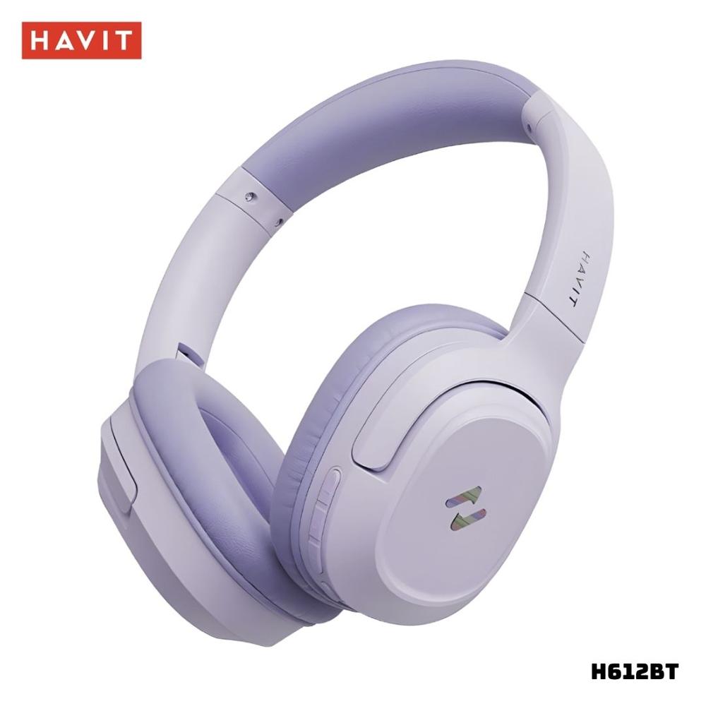 AUDIFONOS HAVIT BLUETOOTH LIFE NC02H H612BT CON CANCELACION DE RUIDO - MORADO