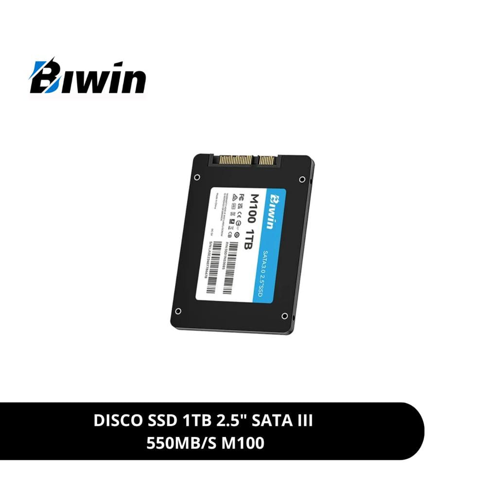 DISCO SSD 1TB 2.5 SATA III 550MB-S BIWIN M100 BM100NN01TB-RGX