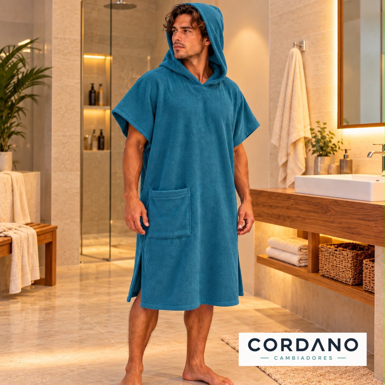 TOALLA CAMBIADOR ADULTO ML VERDE UNISEX CORDANO.