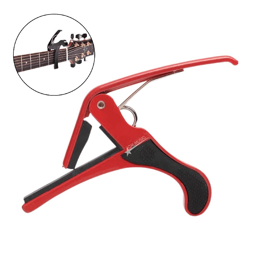 Capo para Guitarra Acústica y Eléctrica Pinza Rojo