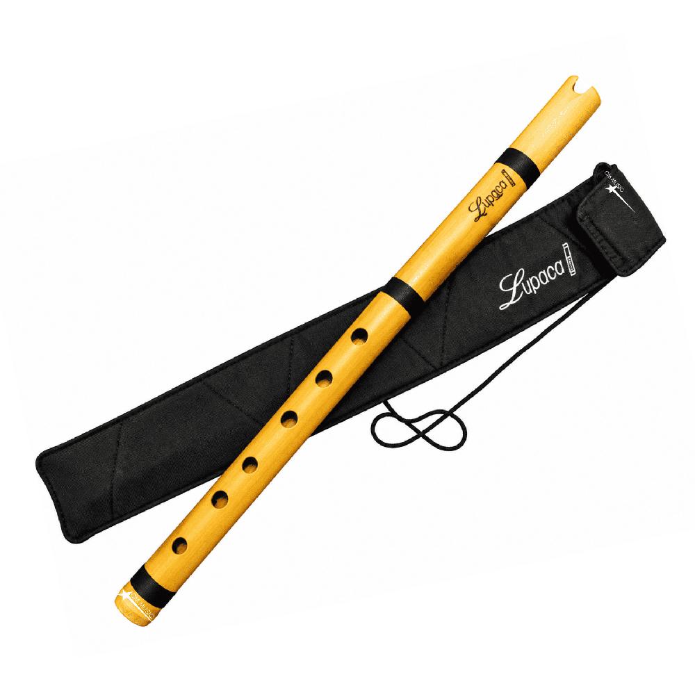 Quena Andina Lupaca Profesional de Bambú con Funda Afinación 440 Hz