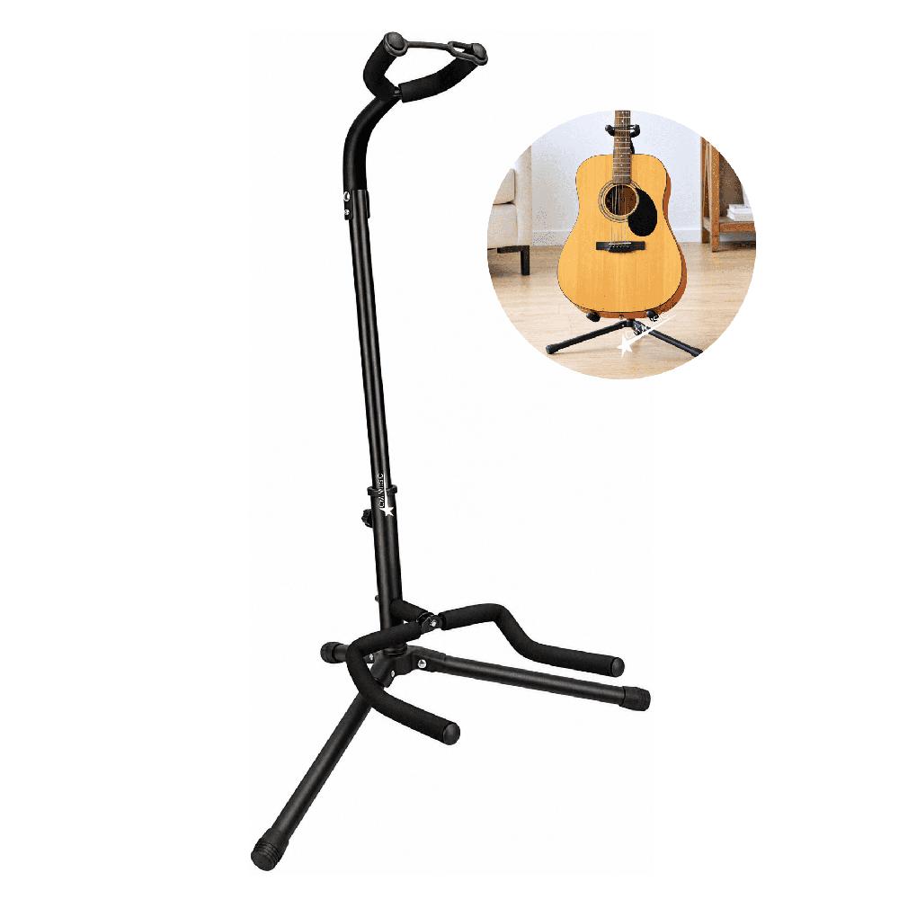 Soporte trípode para Guitarras Acústica Eléctrica Bajo Banjo y Ukelele y más