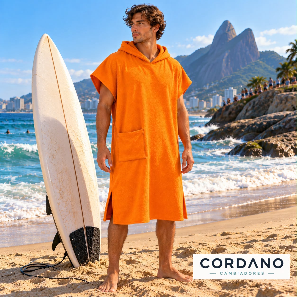 TOALLA CAMBIADOR ADULTO ML NARANJA CORDANO UNISEX.